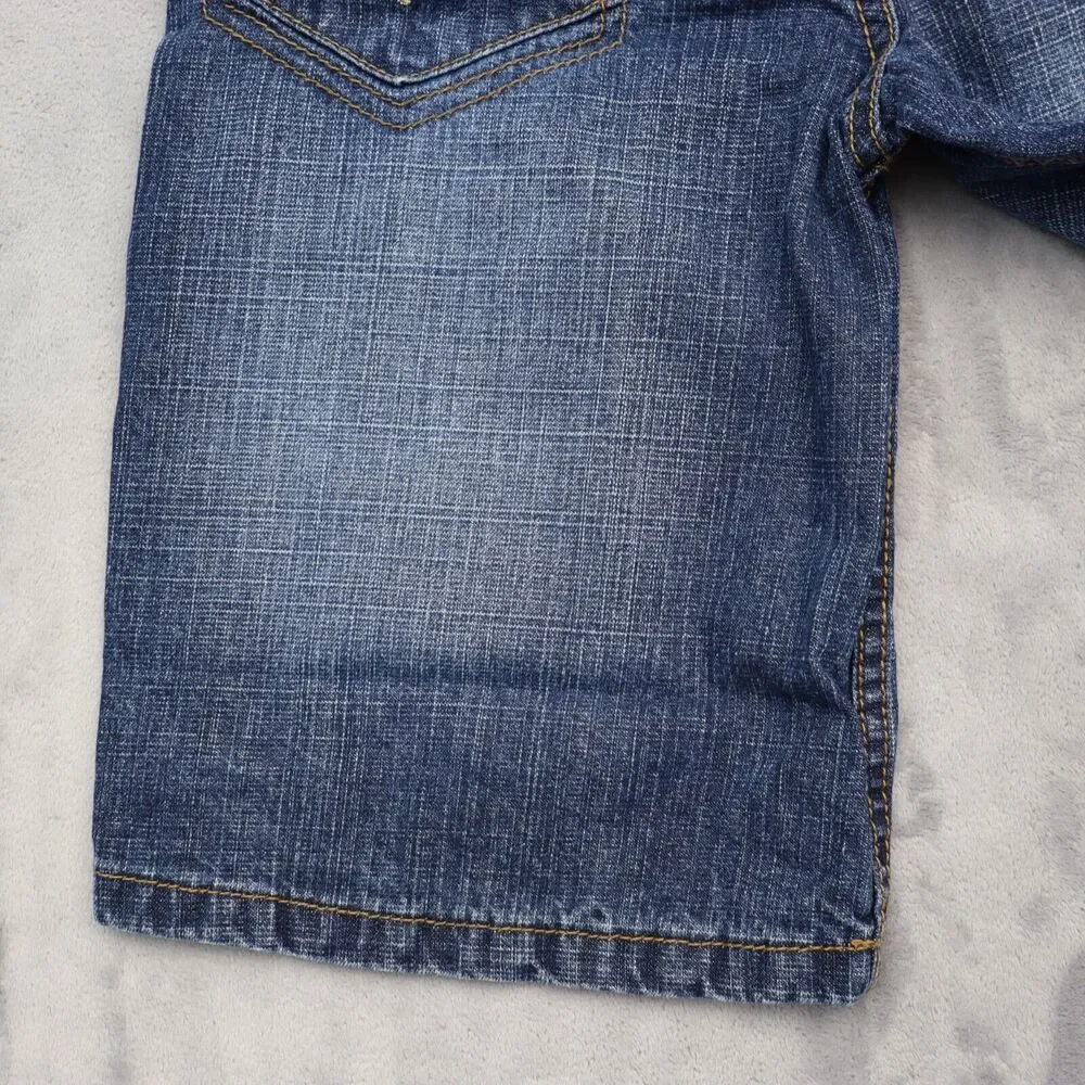 US Polo Assn Shorts Youth 10 Blue Denim Boys Jean Pants Long Grunge Baggy